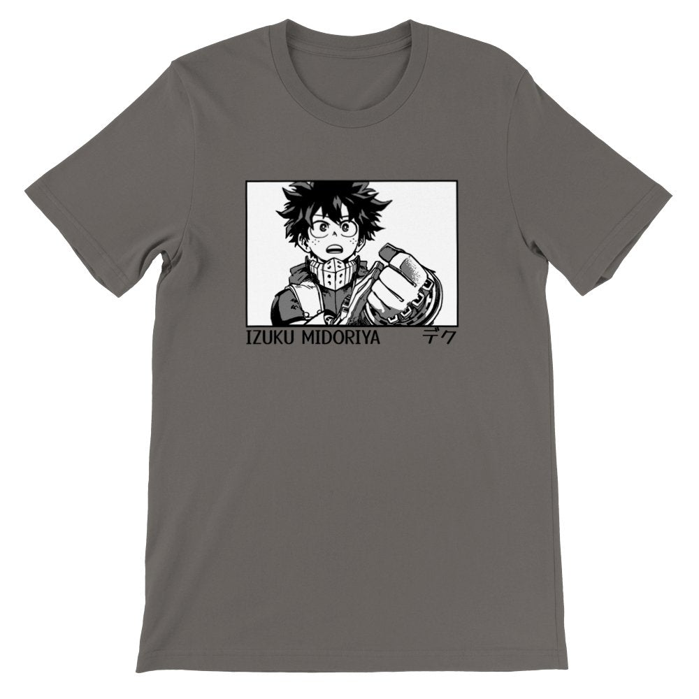 My Hero Academia Premium Unisex Crewneck T-shirt, Izuku Midoriya, Deku, Manga Anime Shirt - Wolf & Bear