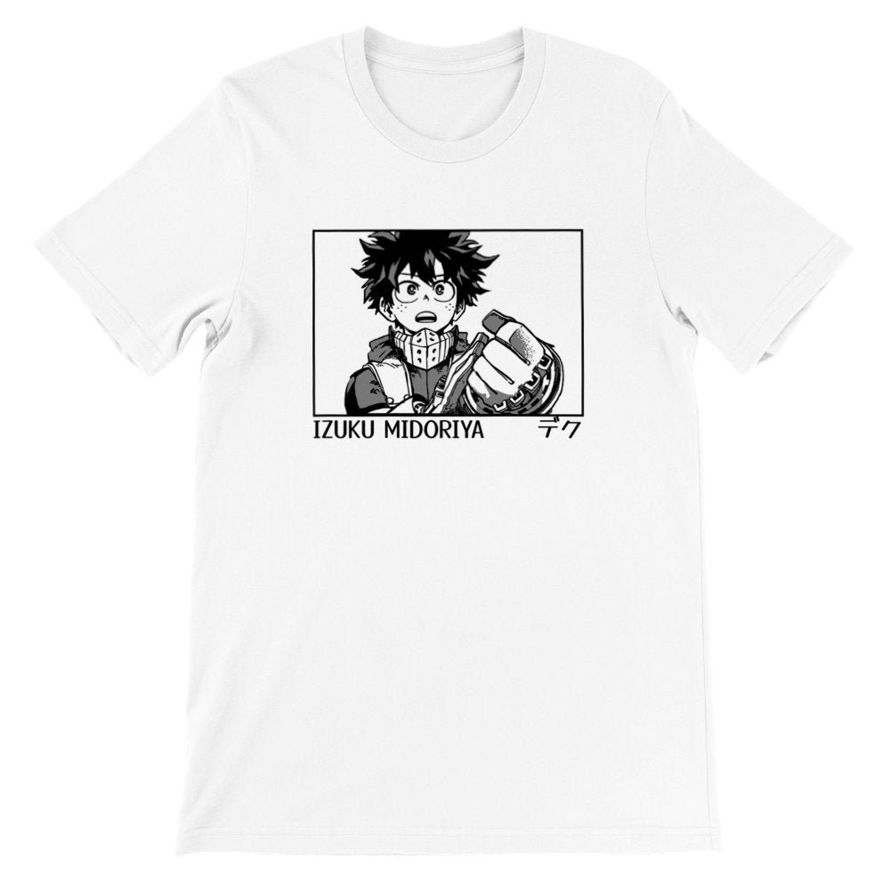 My Hero Academia Premium Unisex Crewneck T-shirt, Izuku Midoriya, Deku, Manga Anime Shirt - Wolf & Bear