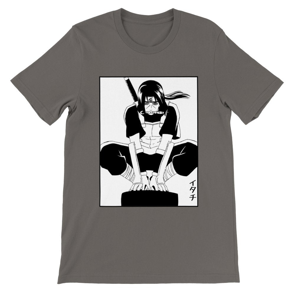 Naruto | Premium Unisex Crewneck T-shirt | Anbu Itachi Uchiha - Wolf & Bear