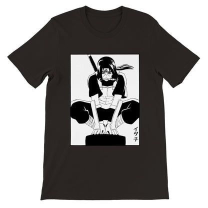 Naruto | Premium Unisex Crewneck T-shirt | Anbu Itachi Uchiha - Wolf & Bear