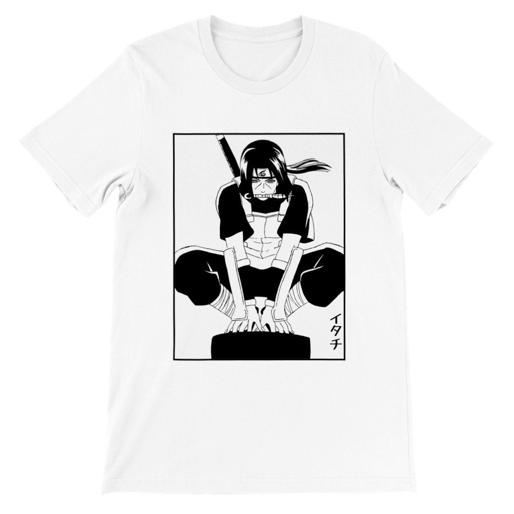 Naruto | Premium Unisex Crewneck T-shirt | Anbu Itachi Uchiha - Wolf & Bear