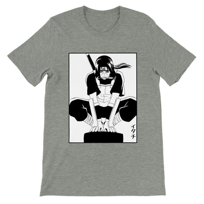 Naruto | Premium Unisex Crewneck T-shirt | Anbu Itachi Uchiha - Wolf & Bear