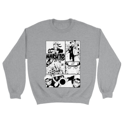 Naruto Uzumaki Manga Panel Classic Unisex Crewneck Anime Sweatshirt - Wolf & Bear