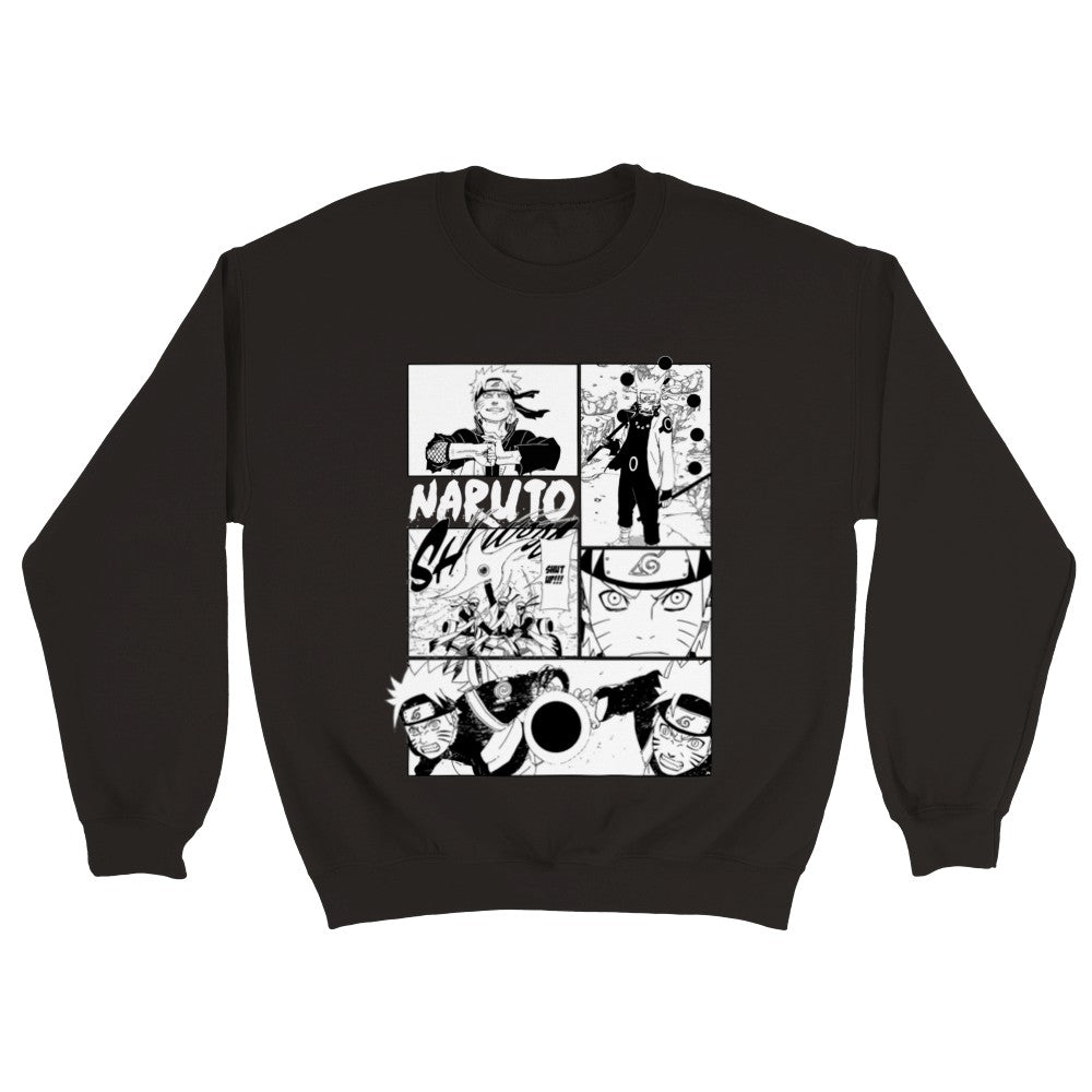 Naruto Uzumaki Manga Panel Classic Unisex Crewneck Anime Sweatshirt - Wolf & Bear