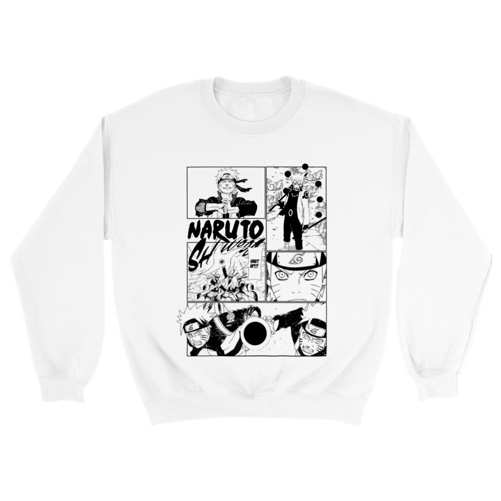 Naruto Uzumaki Manga Panel Classic Unisex Crewneck Anime Sweatshirt - Wolf & Bear