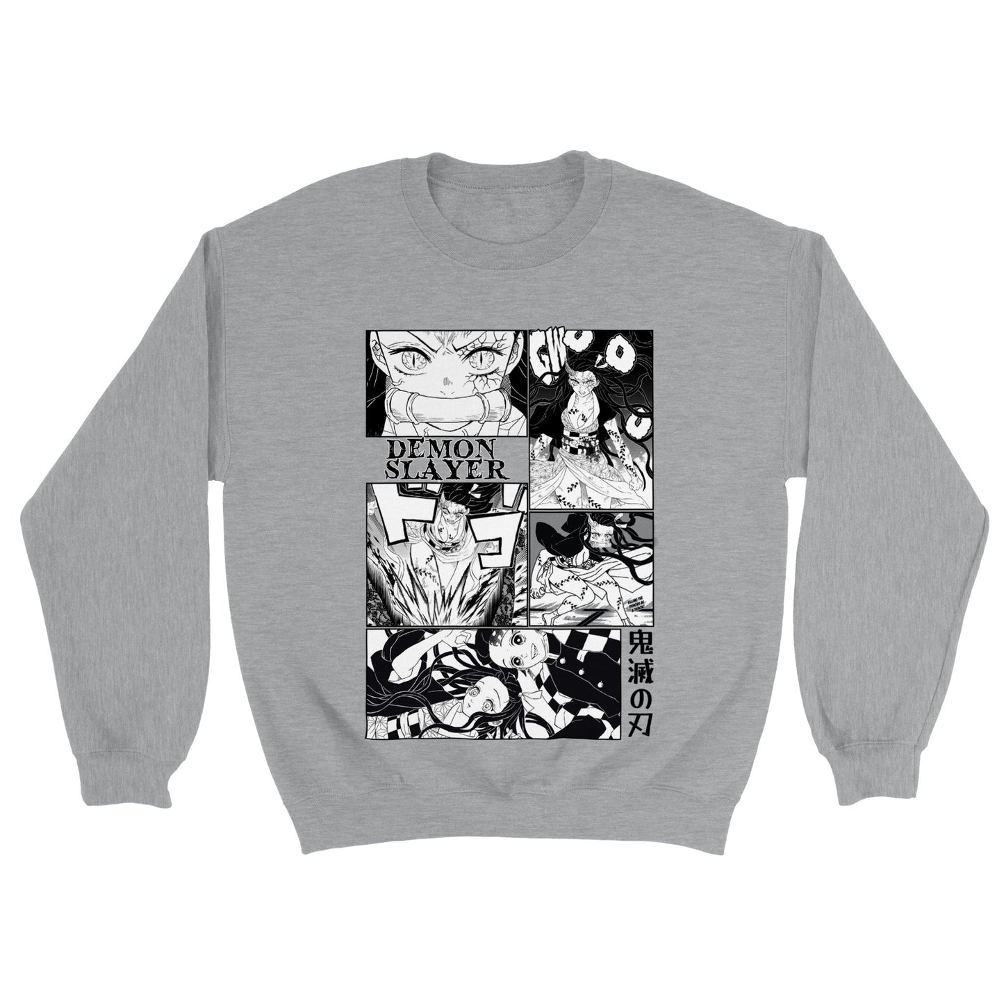 Nezuko Kamado Manga Panel Crewneck Demon Slayer Sweatshirt - Wolf & Bear