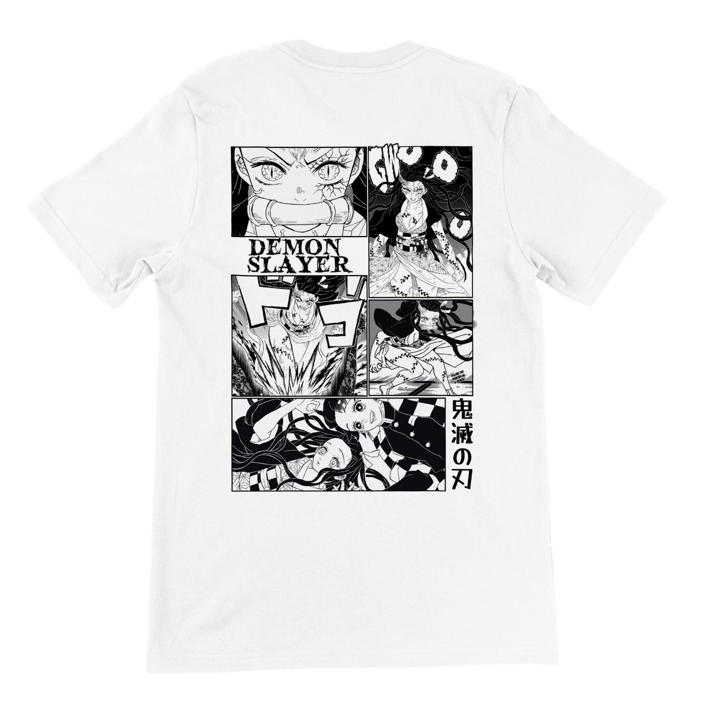 Nezuko Kamado Manga Panel Premium Unisex Crewneck Demon Slayer T-shirt - Wolf & Bear