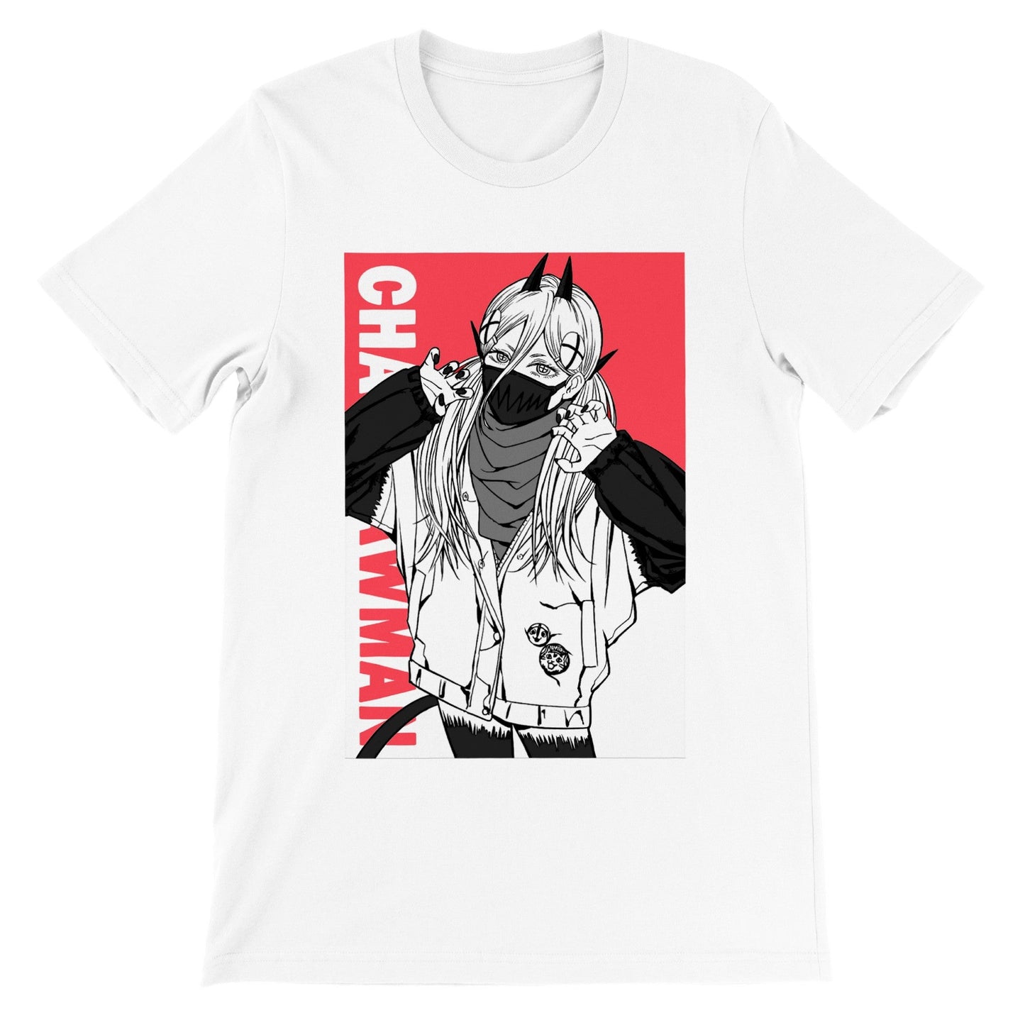 Power Manga Portrait Chainsaw Man T-shirt - Wolf & Bear