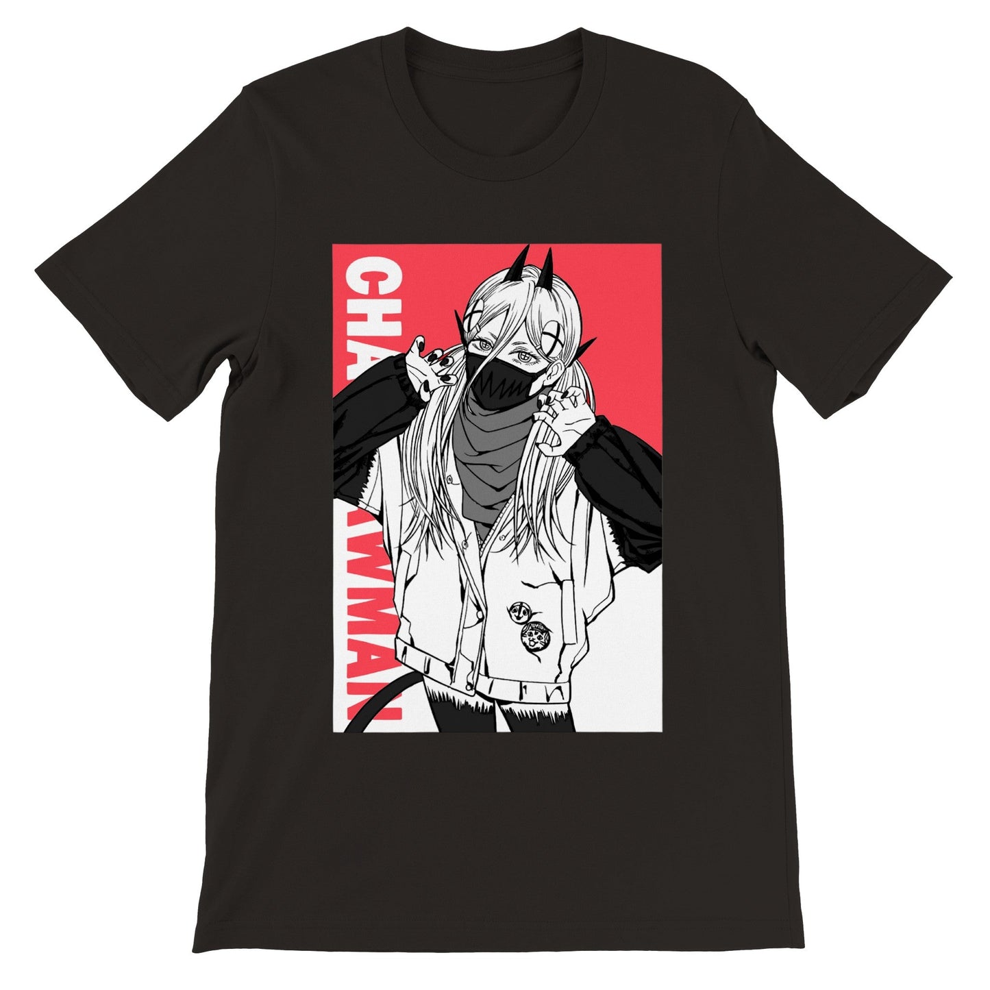 Power Manga Portrait Chainsaw Man T-shirt - Wolf & Bear