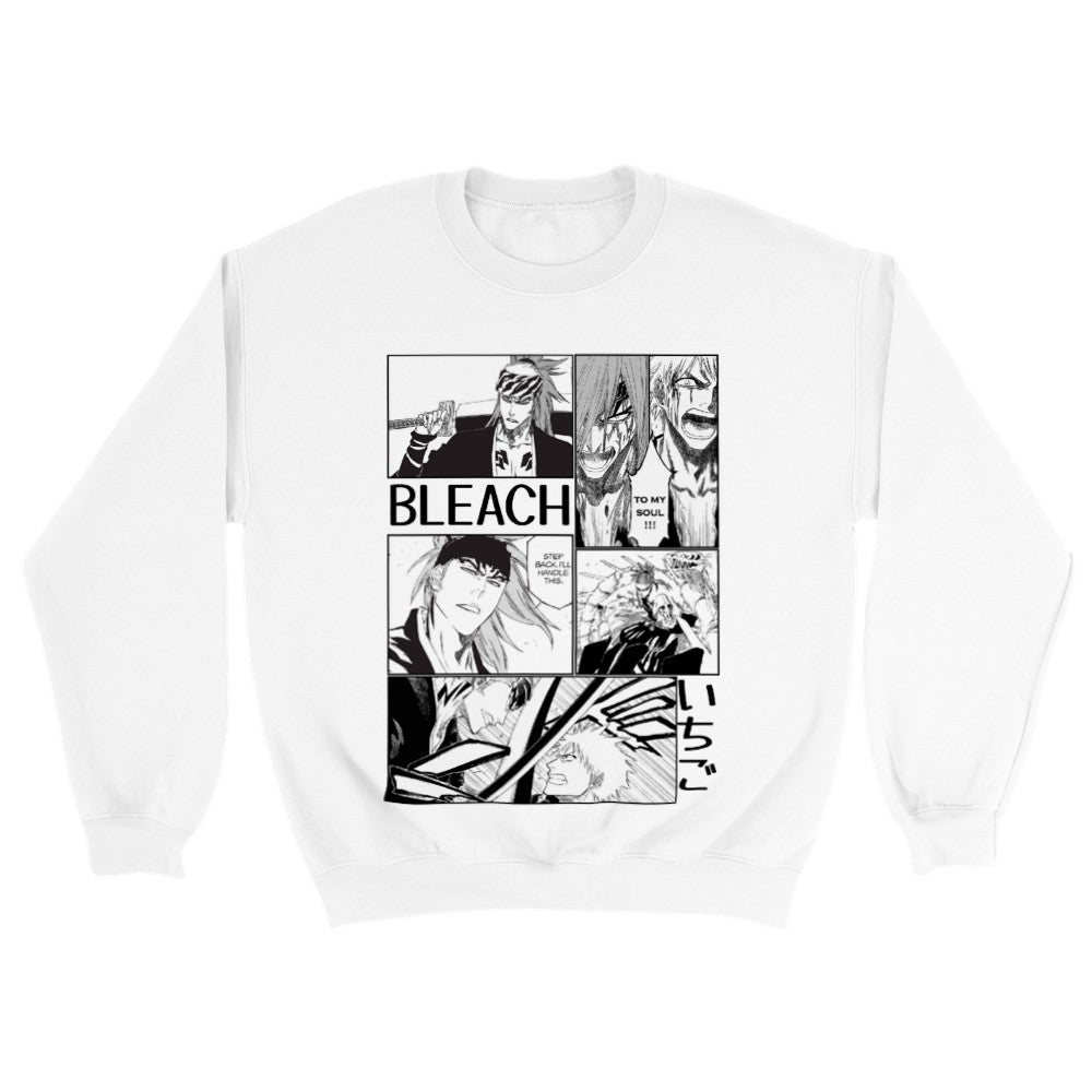 Renji Abarai Manga Panel Classic Unisex Crewneck Bleach Sweatshirt - Wolf & Bear