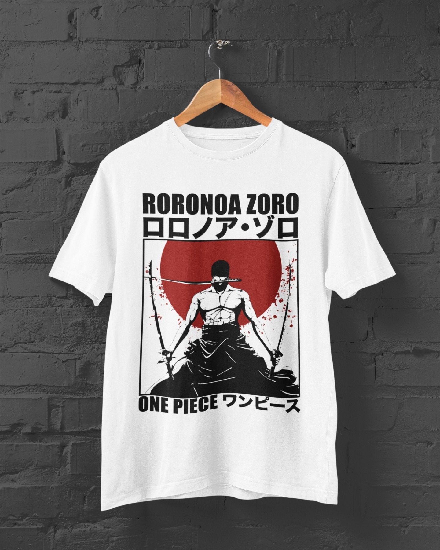 Roronoa Zoro Japan Motif One Piece T-shirt - Wolf & Bear