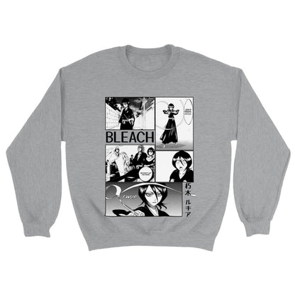 Rukia Bleach Manga Panel Unisex Heavy Blend Crewneck Sweatshirt, Rukia Kuchiki Anime Sweater - Wolf & Bear