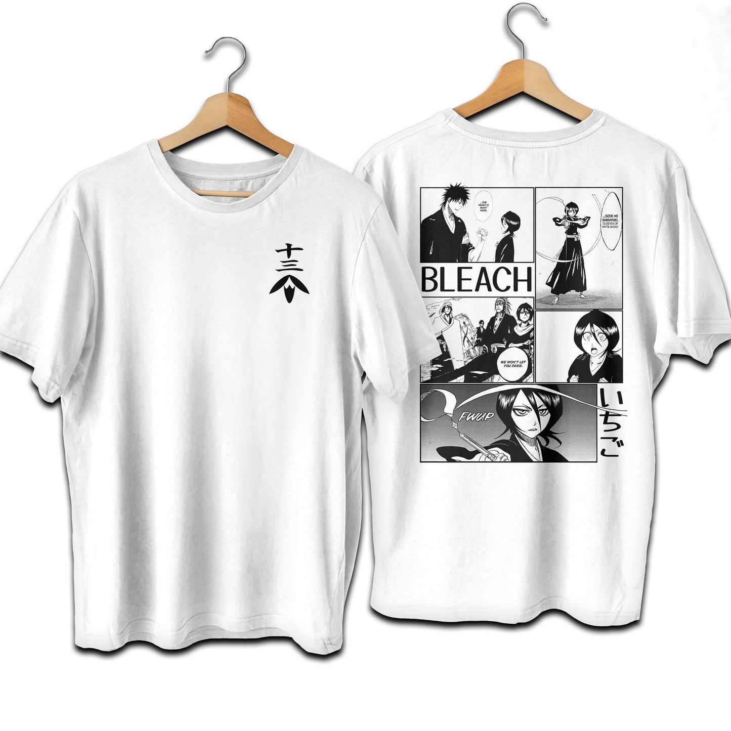 Rukia Kuchiki Manga Panel Premium Unisex Crewneck Bleach T-shirt - Wolf & Bear