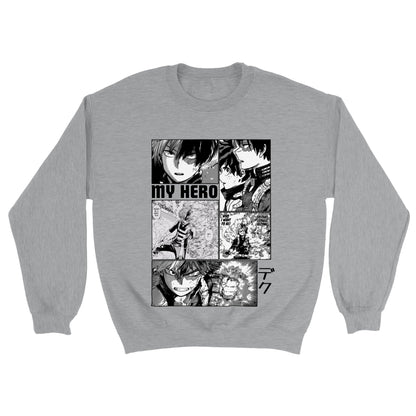 Shoto Todoroki Manga Panel Crewneck My Hero Academia Sweatshirt - Wolf & Bear