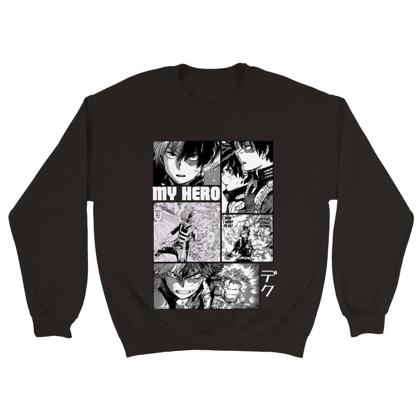 Shoto Todoroki Manga Panel Crewneck My Hero Academia Sweatshirt - Wolf & Bear