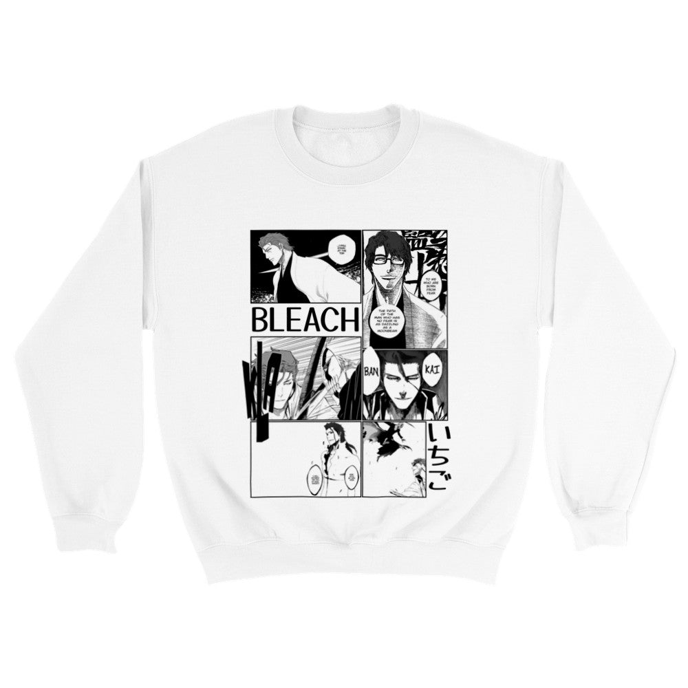 Sosuke Aizen Bleach Manga Panel Classic Unisex Crewneck Anime Sweatshirt - Wolf & Bear