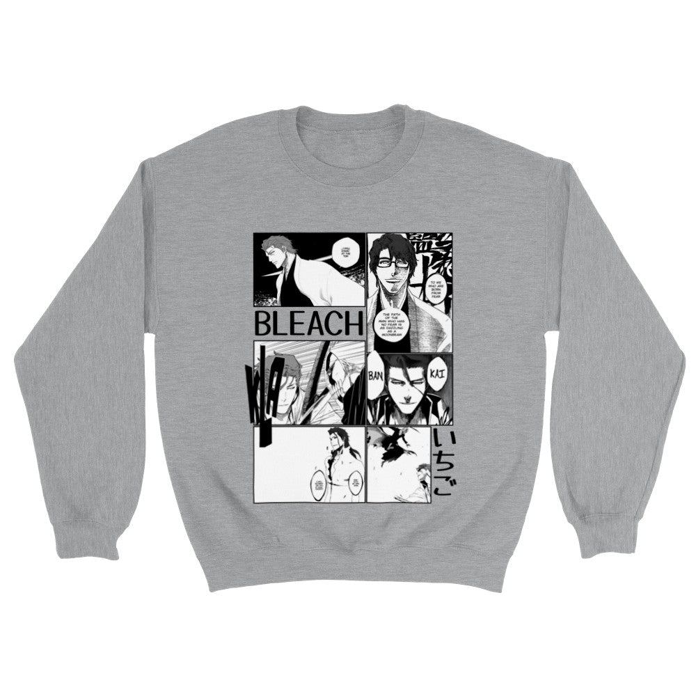 Sosuke Aizen Bleach Manga Panel Classic Unisex Crewneck Anime Sweatshirt - Wolf & Bear