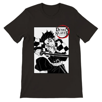 Tanjiro Kamado, Kimetsu no Yaiba Premium Unisex Crewneck Demon Slayer T-shirt - Wolf & Bear