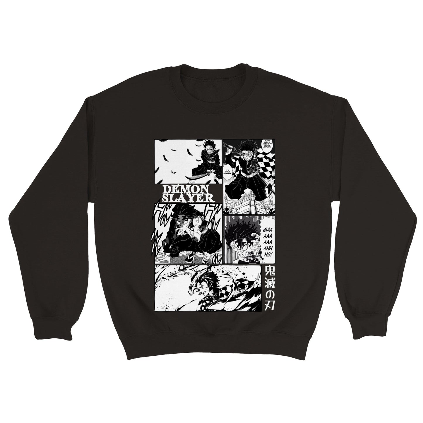 Tanjiro Kamado Manga Panel Crewneck Demon Slayer Sweatshirt - Wolf & Bear