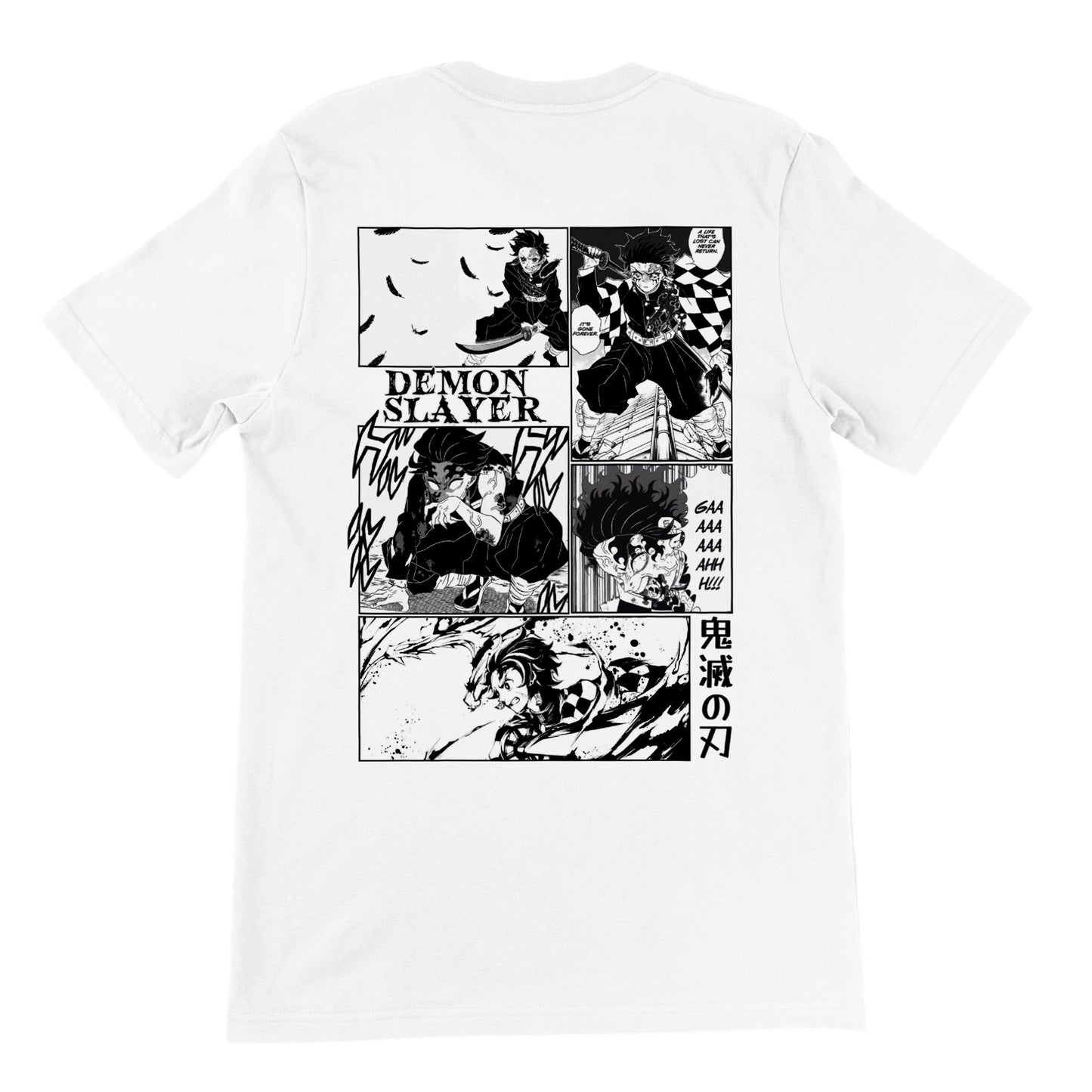 Tanjiro Kamado Manga Panel Premium Unisex Crewneck Demon Slayer T-shirt - Wolf & Bear